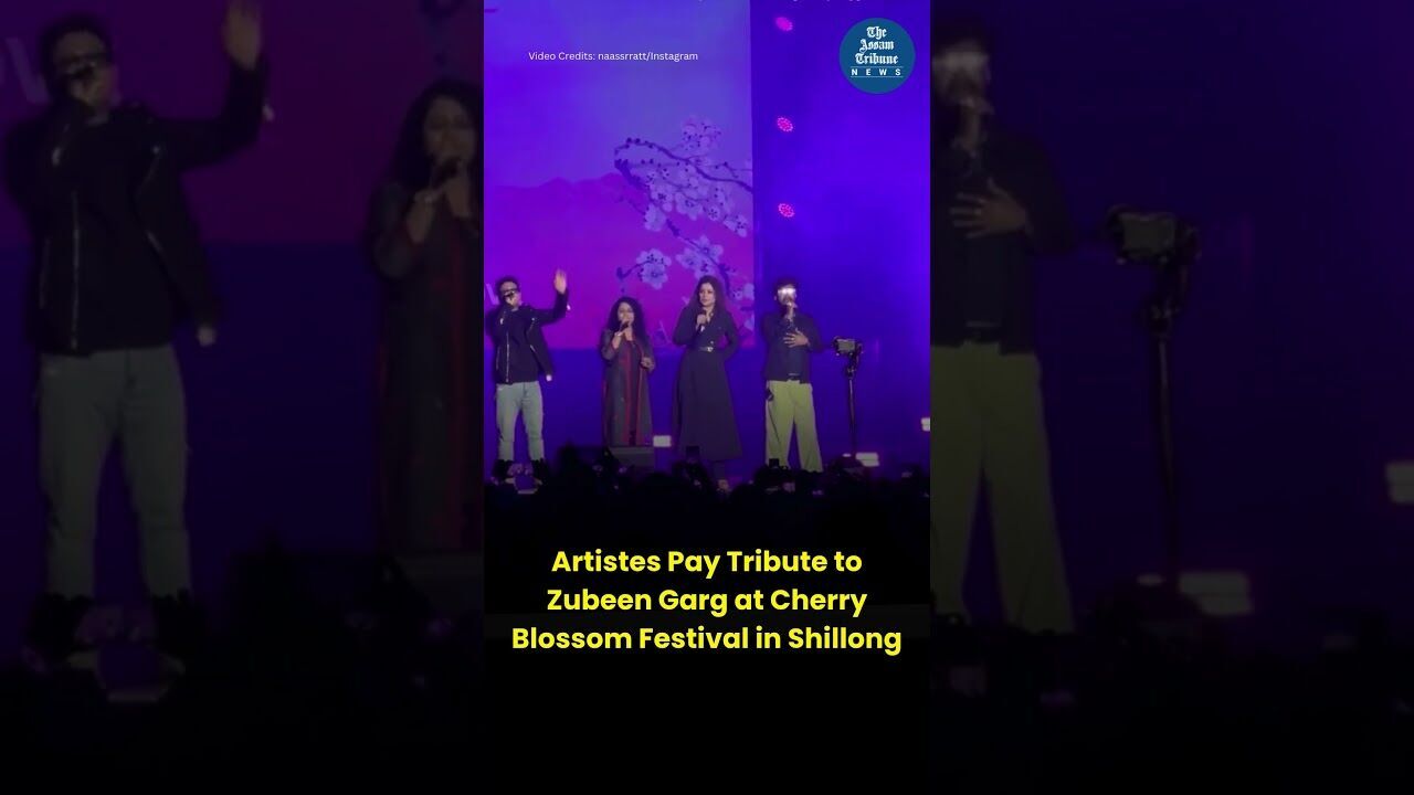 Artistes Pay Tribute to Zubeen Garg at Cherry Blossom Festival in Shillong