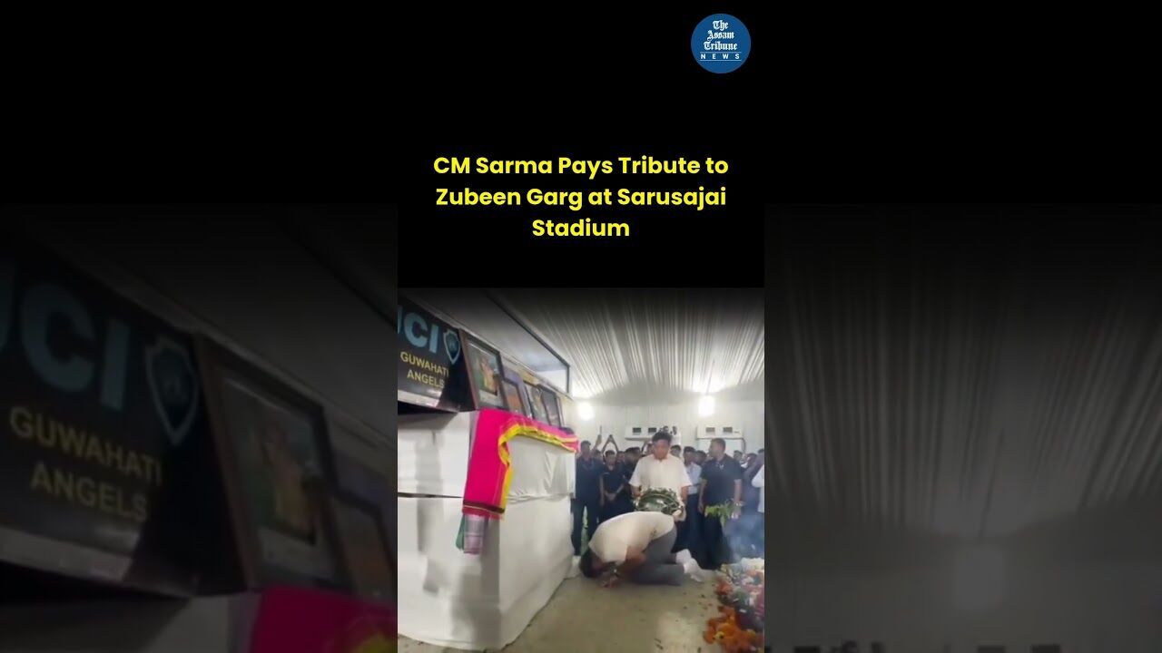 CM Sarma Pays Tribute to Zubeen Garg at Sarusajai Stadium