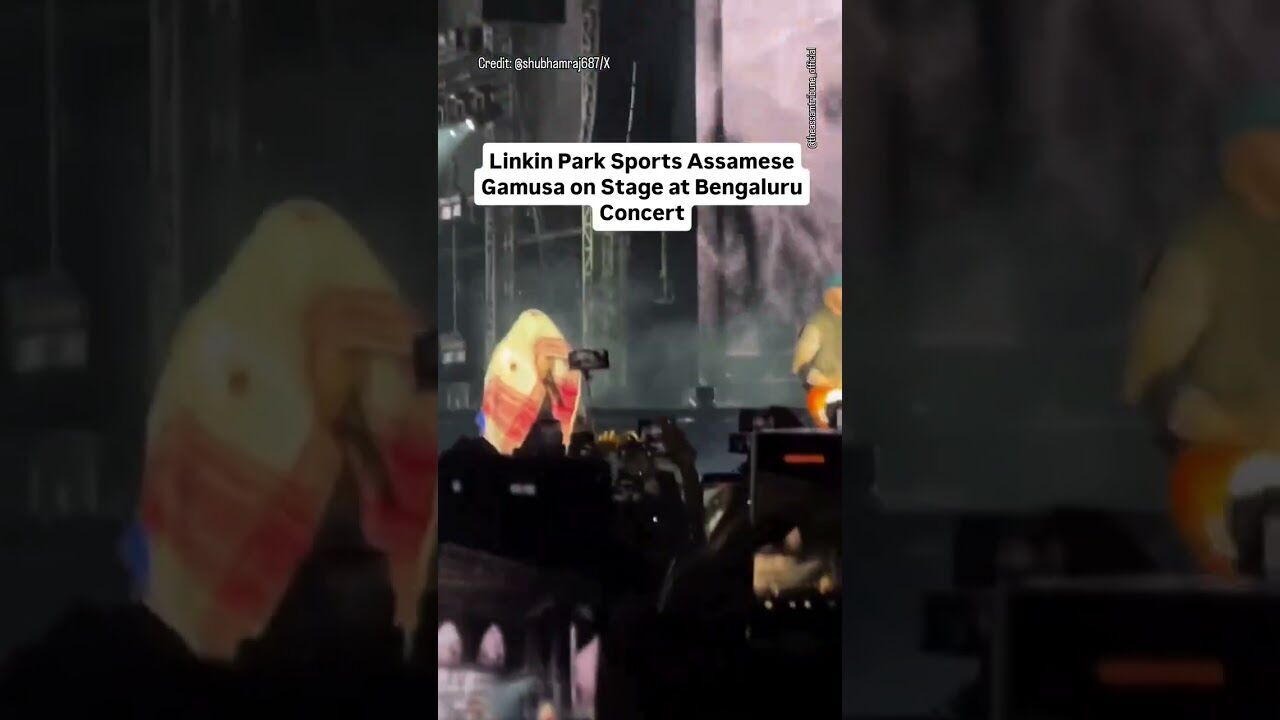Emily Armstrong Wears Assamese Gamusa During Linkin Park Live in Bengaluru