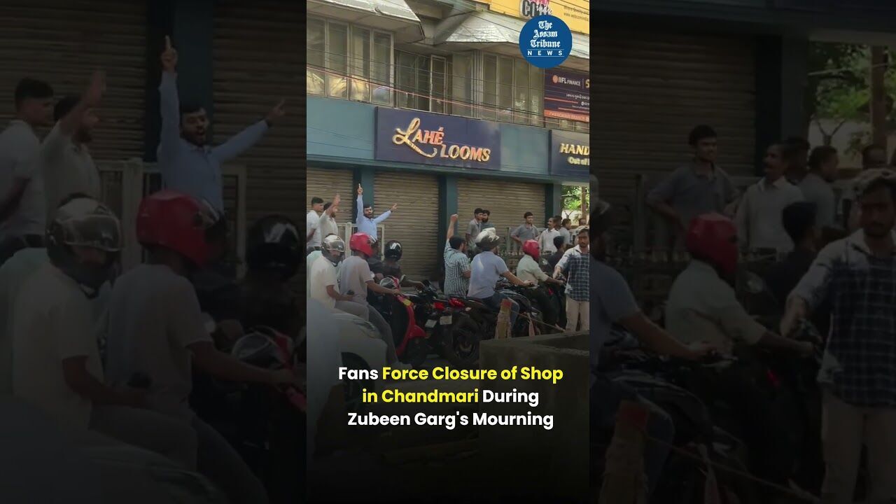 Fans Force Closure of Shop in Chandmari During Zubeen Gargs Mourning