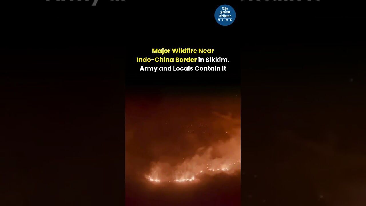 Major Wildfire Near Indo-China Border in Sikkim, Army and Locals Contain it