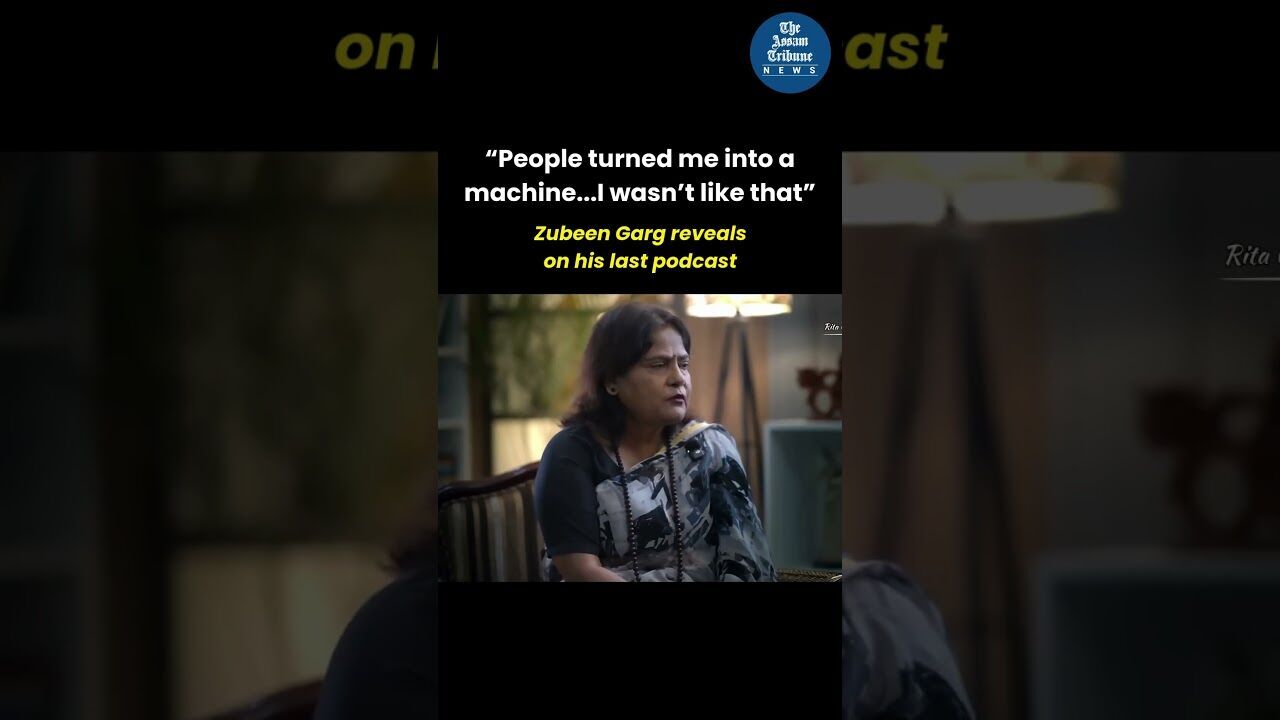 People turned me into a machine, reveals Zubeen Garg in his last interview