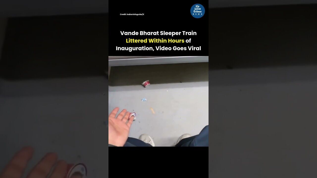 Vande Bharat Sleeper Train Littered Within Hours of Inauguration, Video Goes Viral