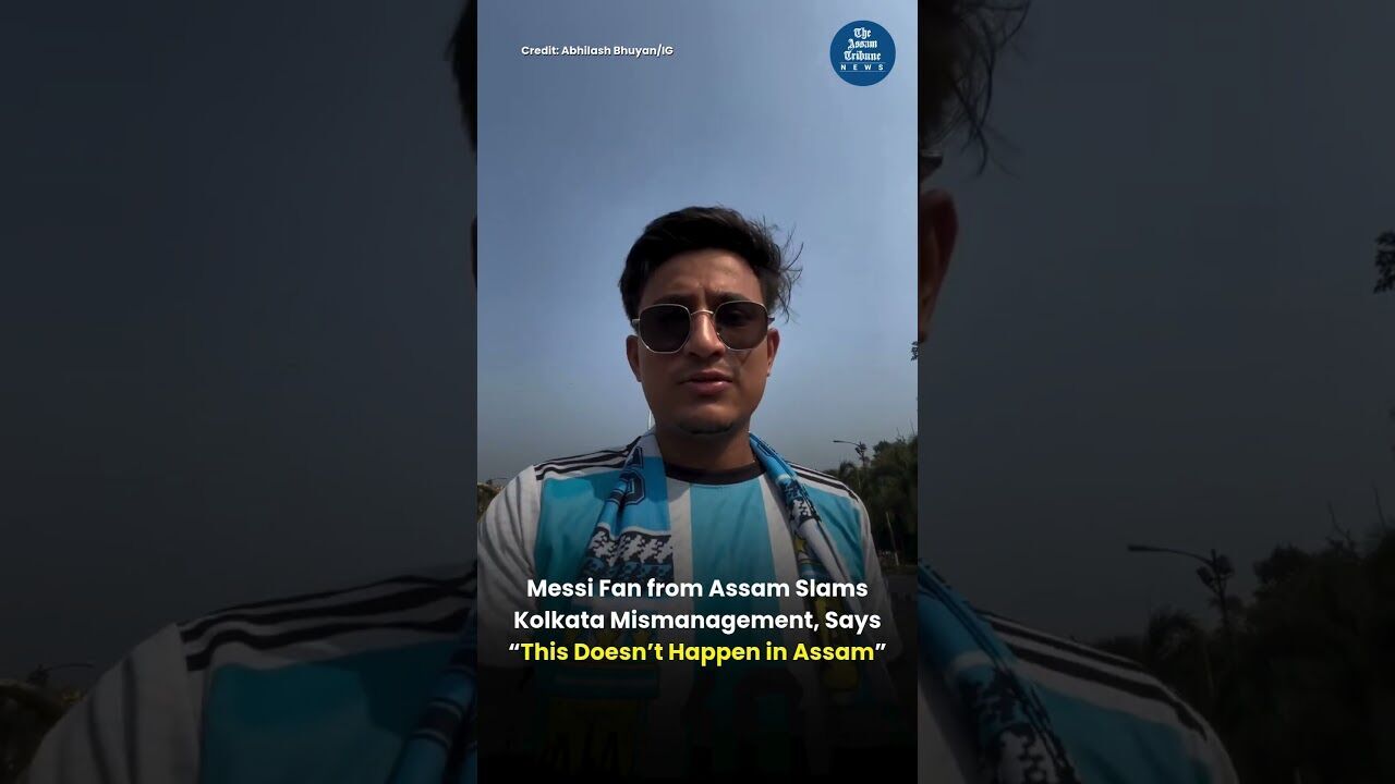 Messi Fan from Assam Slams Kolkata Mismanagement, Says “This Doesn’t Happen in Assam”