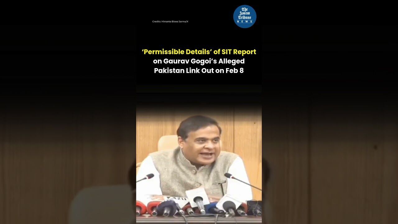 ‘Permissible details’ of SIT report on Gogoi’s alleged Pakistan link out on Feb 8