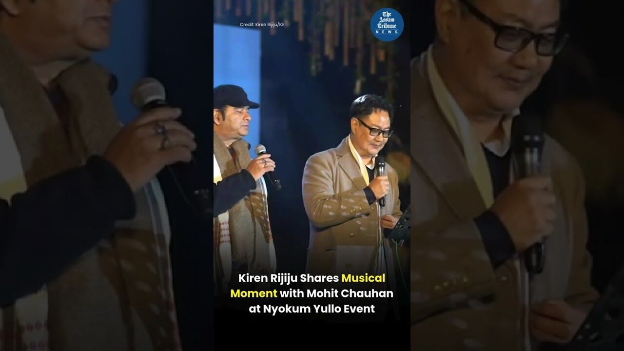 Kiren Rijiju Shares Musical Moment with Mohit Chauhan at Nyokum Yullo Event