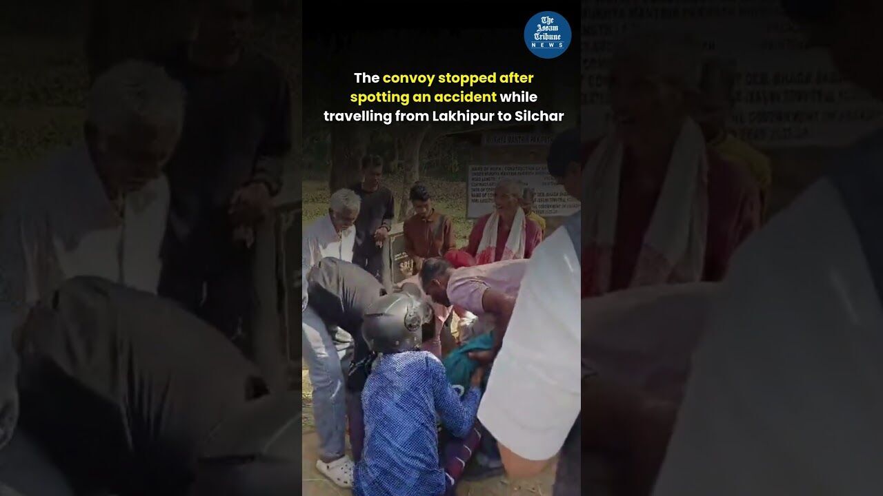 Assam Minister Kaushik Rai Stops Convoy to Assist Accident Victim in Cachar