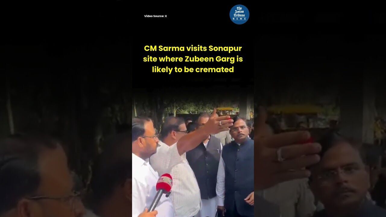 CM Sarma visits Sonapur site where Zubeen Garg is likely to be cremated