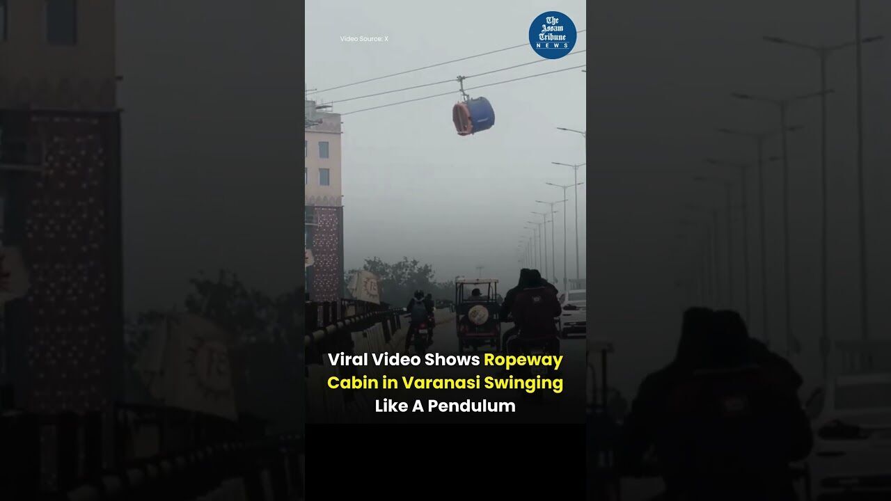 Viral Video Shows Ropeway Cabin in Varanasi Swinging Like A Pendulum