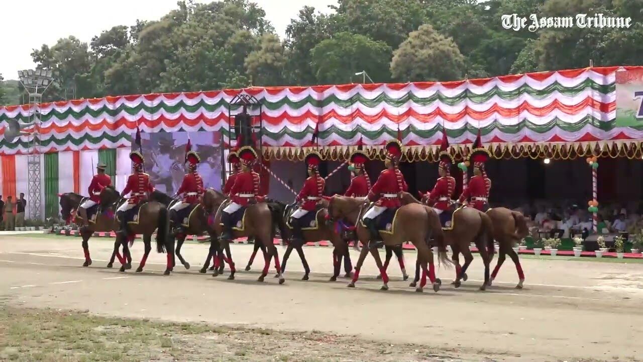 77th Independence Day: CM Himanta Biswa Sarma hoists national flag at veterinary ground, Guwahati