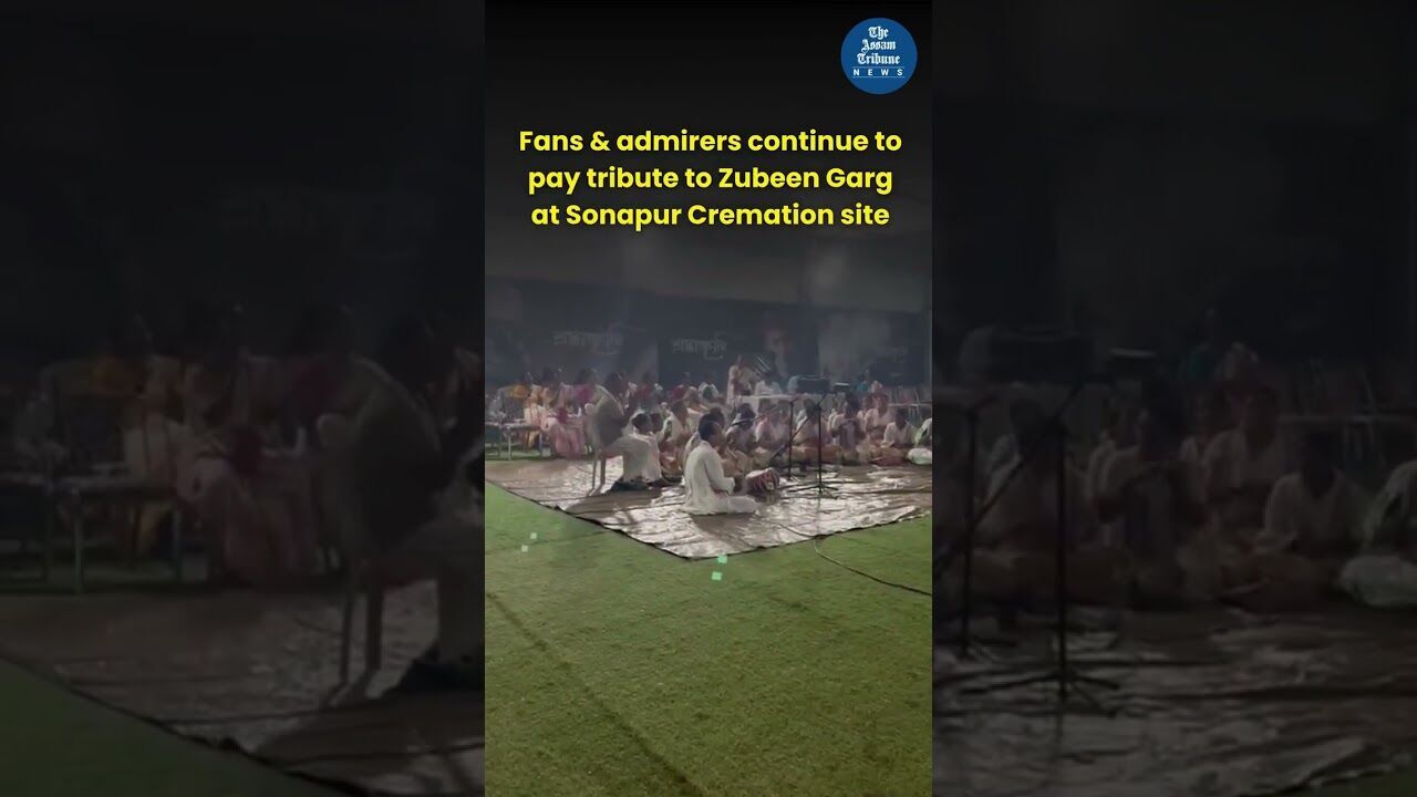 Fans & admirers continue to pay tribute to Zubeen Garg at Sonapur Cremation site