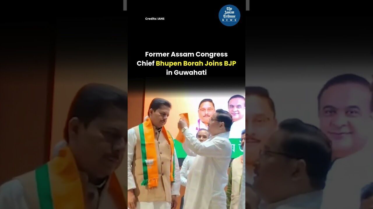 Former Assam Congress Chief Bhupen Borah Joins BJP in Guwahati