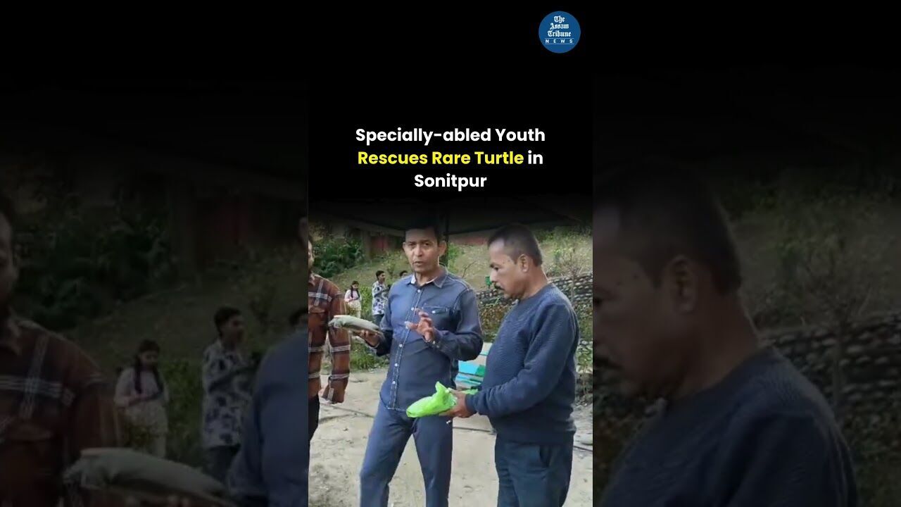 Specially abled Youth Rescues Rare Turtle in Sonitpur
