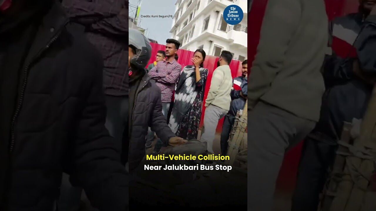 Multi-Vehicle Collision Near Jalukbari Bus Stop