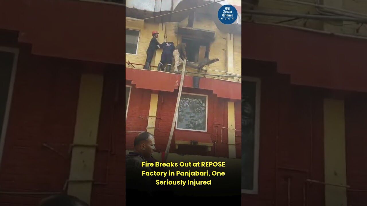 Fire Breaks Out at Repose Factory in Panjabari, One Seriously Injured