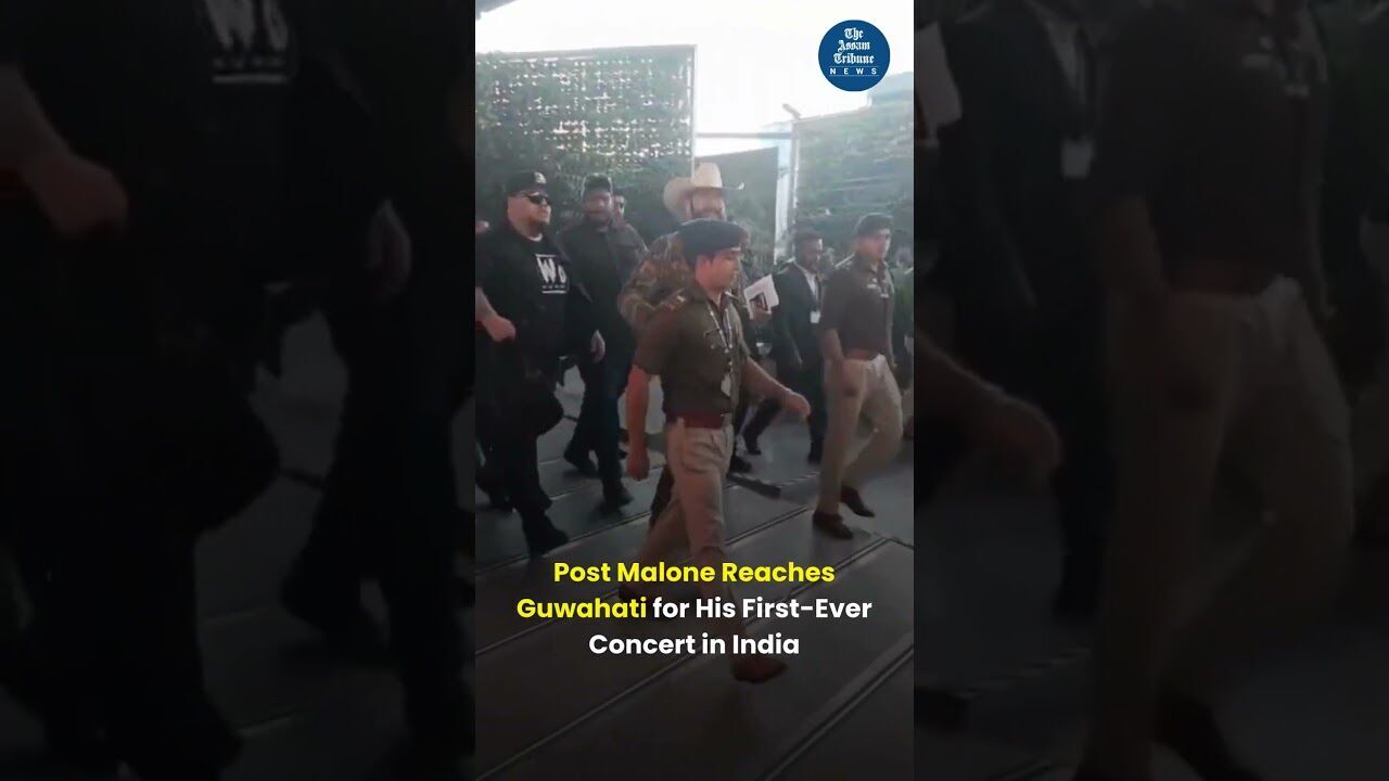 Post Malone Reaches Guwahati for First Ever Concert in India