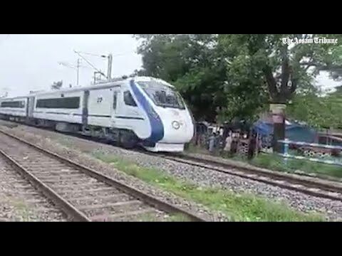 Vande Bharat Express spotted in Assam; undergoing trial run