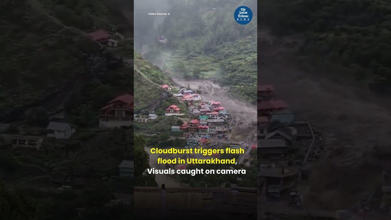 Massive cloudburst triggers flash floods inUttarakhand, visuals caught on camera