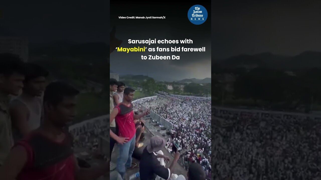 Sarusajai echoes with ‘Mayabini’ as fans bid farewell to Zubeen Garg