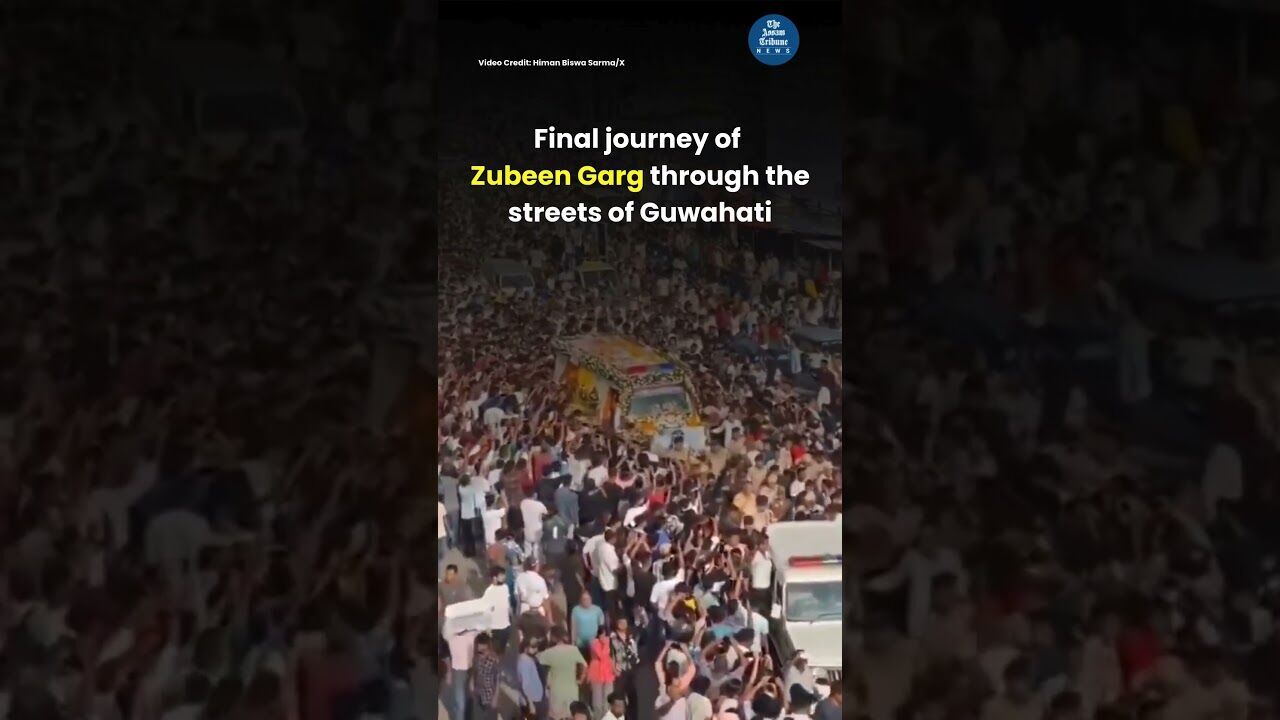 Final Journey of Zubeen Garg Through Street of Guwahati