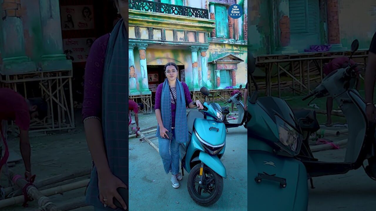 Sharodiya Parikrama 2025 Ep.2 | Exploring Guwahati’s Unique Durga Puja Pandals with TVS Jupiter