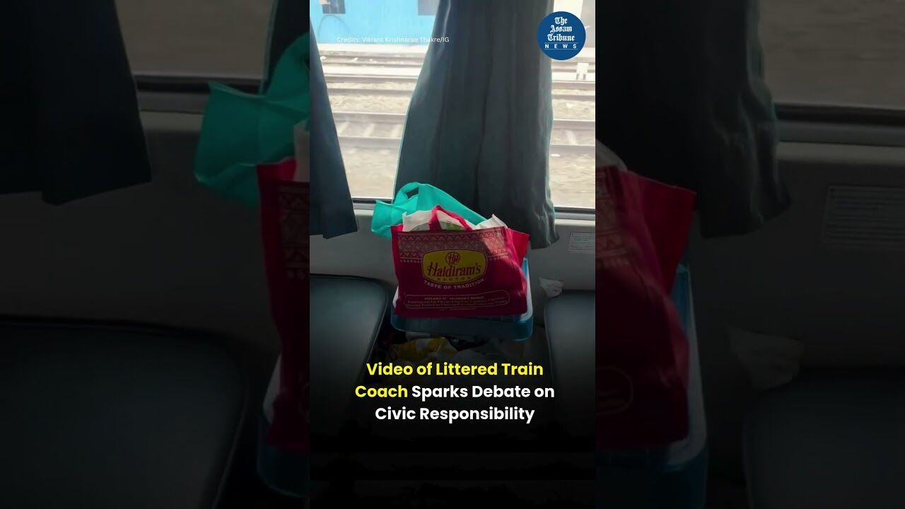 Video of Littered Train Coach Sparks Debate on Civic Responsibility