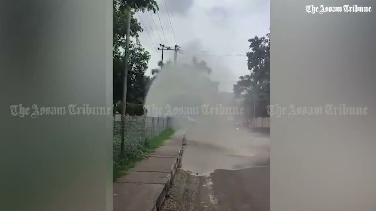 Another water pipe bursts in Guwahati